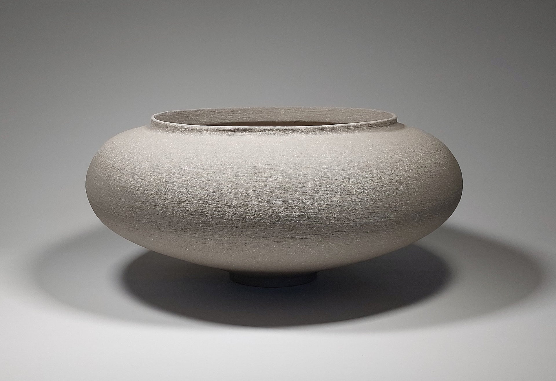 Large Grey Stoneware Ceramic Bowl