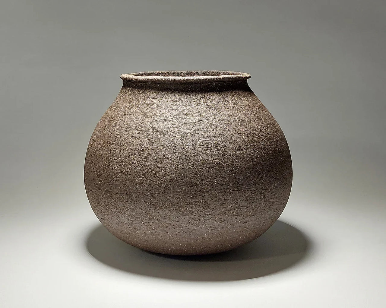 Sculptural Ceramic Vessel - Contemporary Black Form