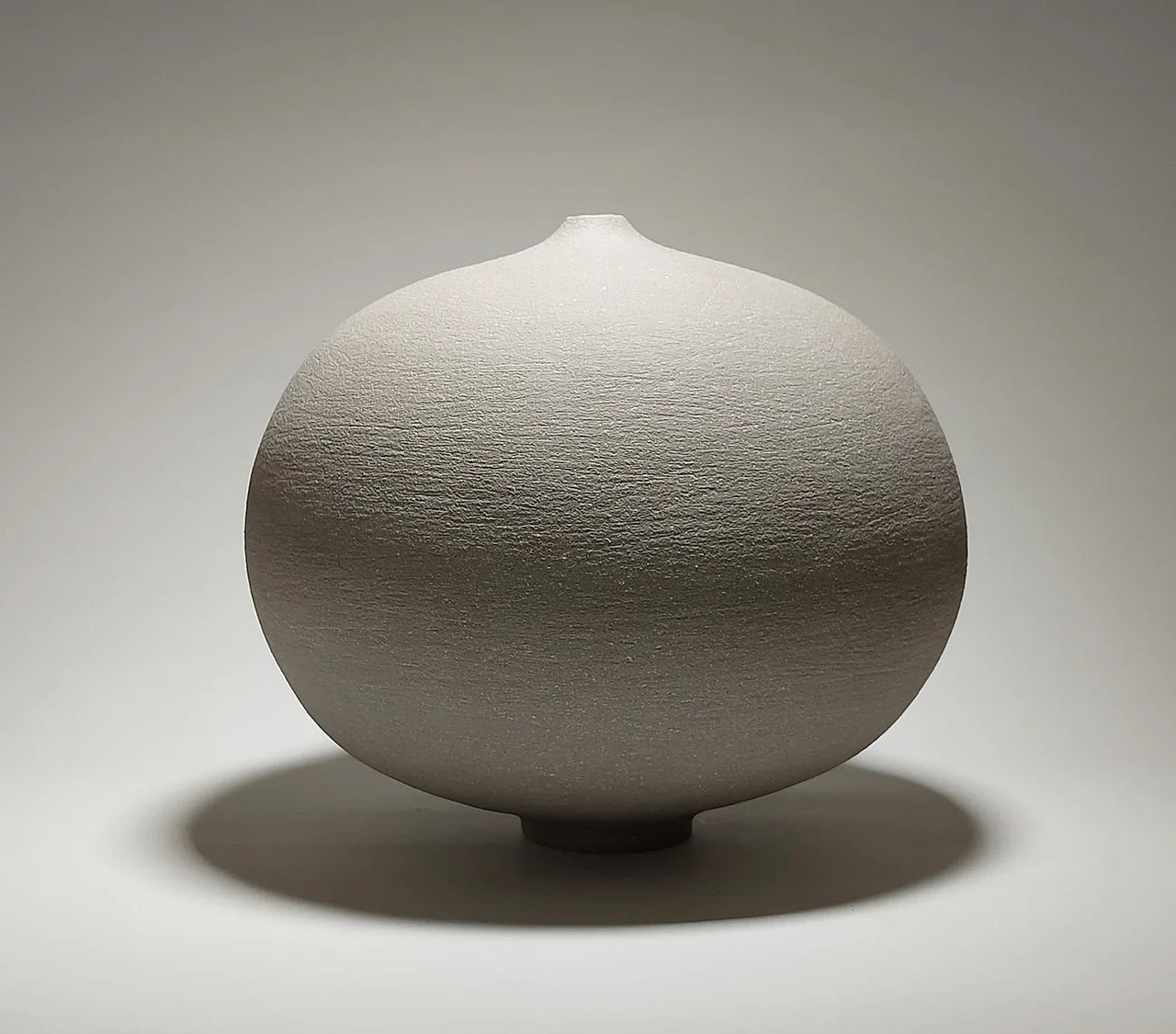 Sculptural Ceramic Vessel - Large White Slip on Grey