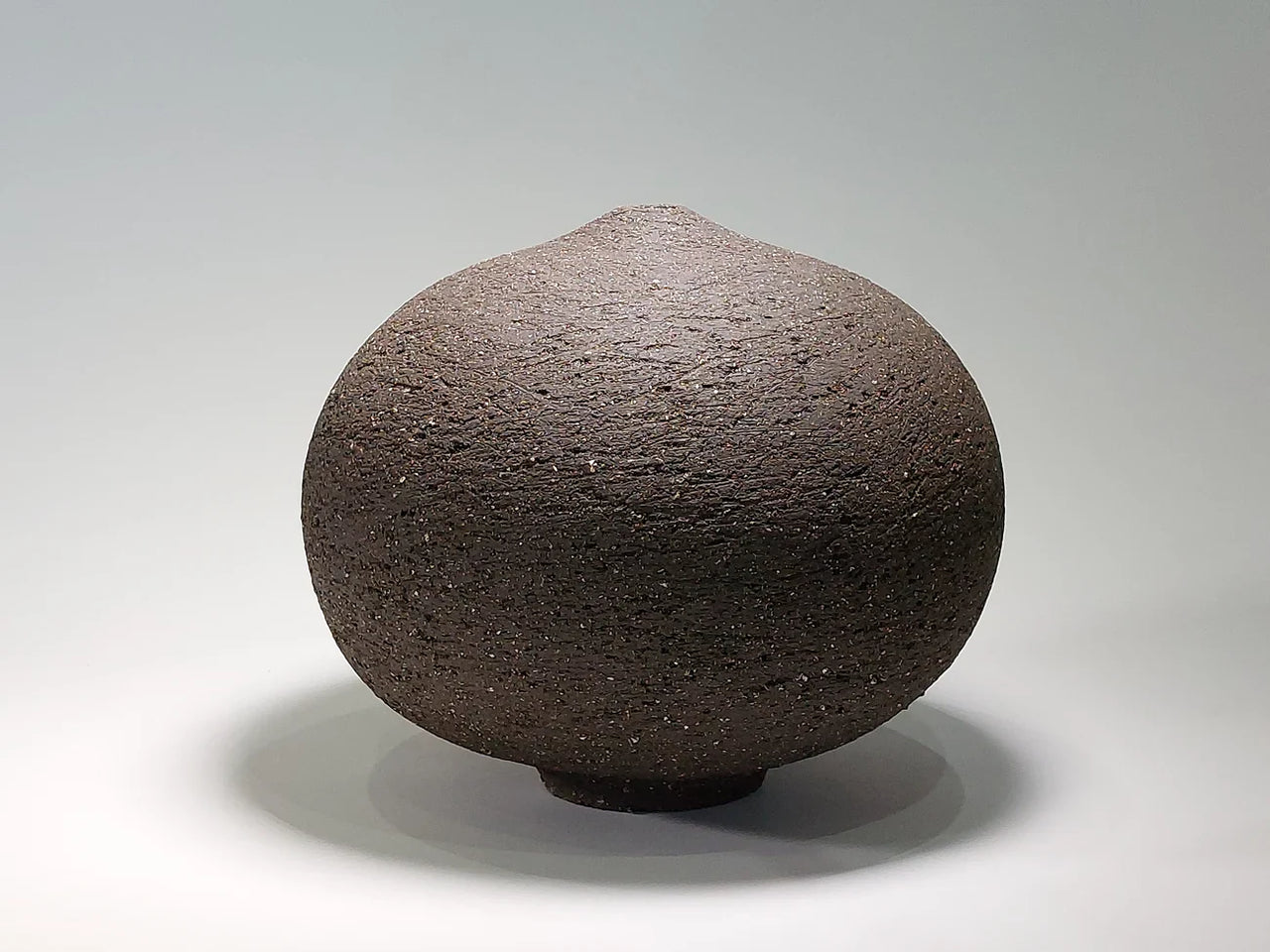 Sculptural Ceramic Vessel - Small Black Form