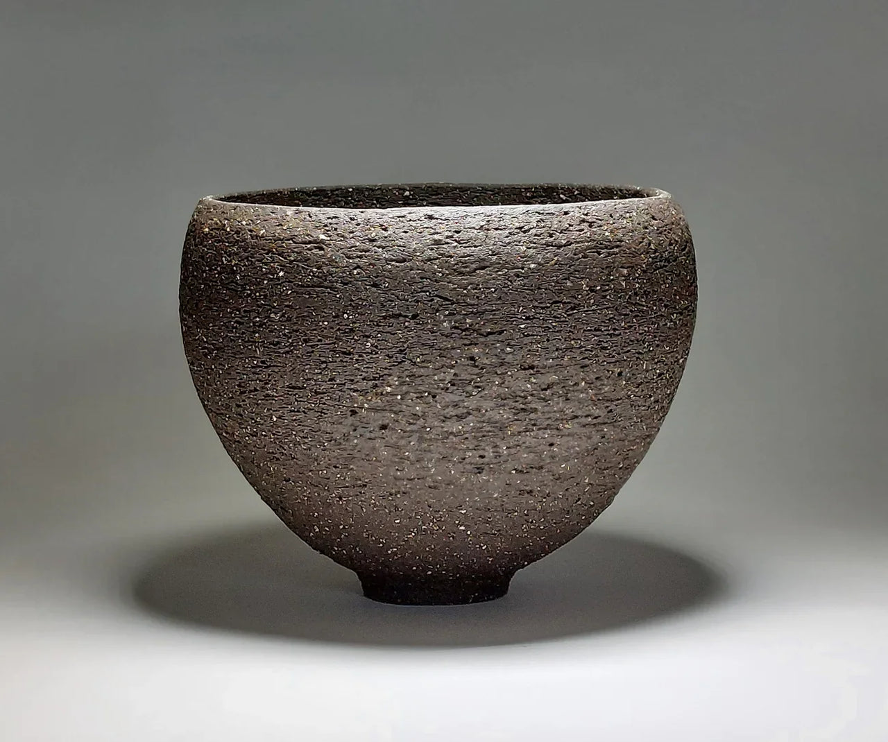 Textured Black Ceramic Bowl