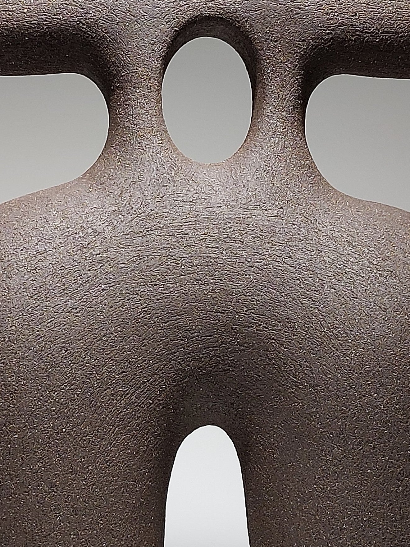 The Kiss - Hand-built Black Ceramic Sculpture