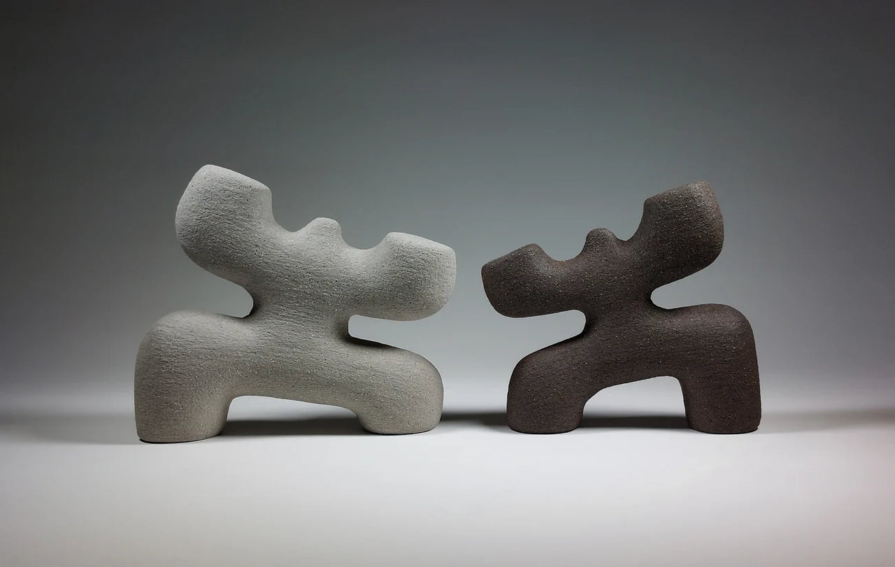 Waving X Men - Abstract Ceramic Sculptures